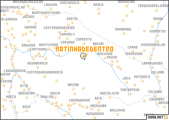 map of Matinha de Dentro