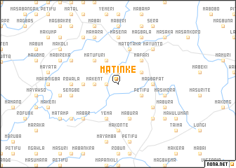 map of Matinke