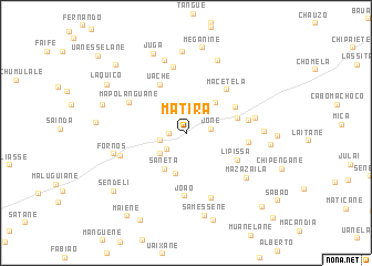 map of Matira