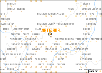 map of Matizana