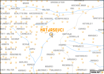 map of Matjaševci