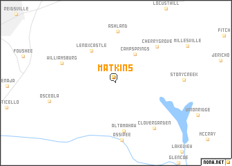 map of Matkins