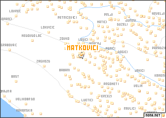 map of Matkovići