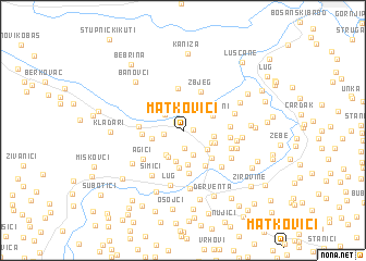 map of Matkovići