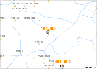 map of Matlala