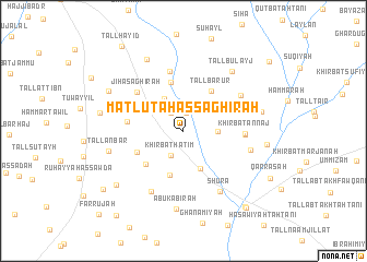 map of Matlūtahaş Şaghīrah