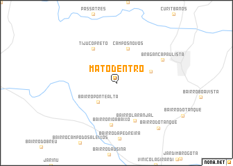 map of Mato Dentro
