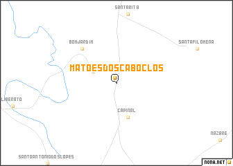 map of Matões dos Caboclos