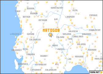 map of Matog-ob