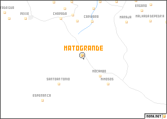 map of Mato Grande