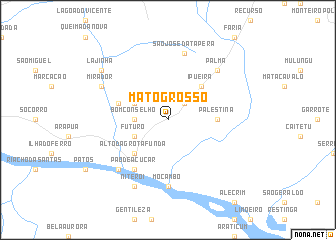 map of Mato Grosso