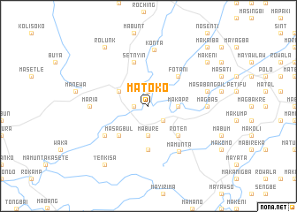 map of Matoko