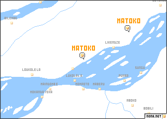 map of Matoko