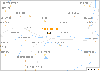 map of Matoksa