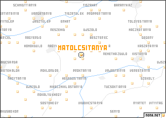 map of Matolcsitanya