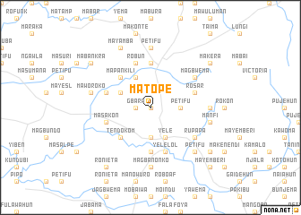 map of Matope