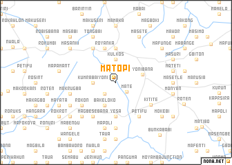 map of Matopi