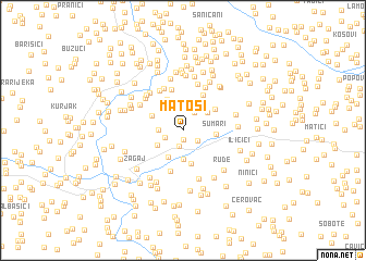 map of Matoši