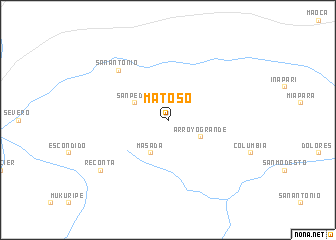 map of Matoso