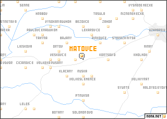 map of Maťovce