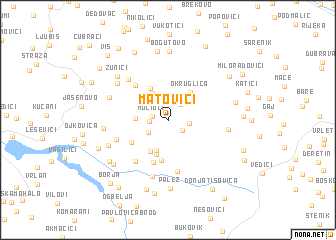 map of Matovići