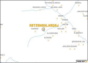 map of Maţraḩ Ahl Ḩadaj
