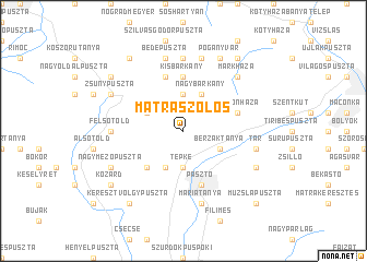 map of Mátraszőlős