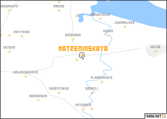 map of Matreninskaya