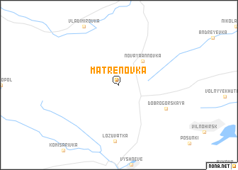 map of Matrënovka