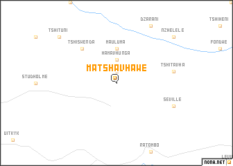 map of Matshavhawe