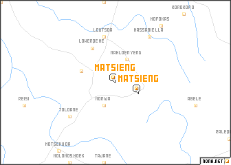 map of Matsieng