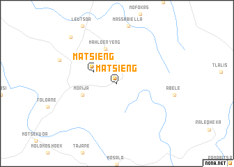 map of Matsieng