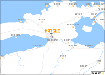map of Matsue