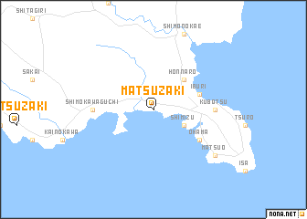 map of Matsuzaki