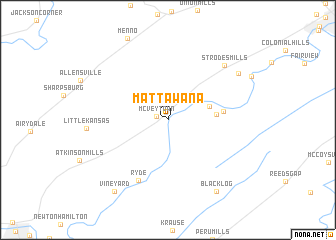 map of Mattawana