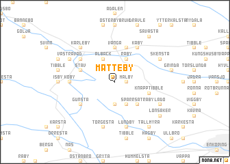 map of Måtteby