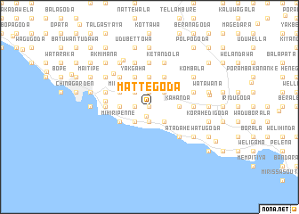 map of Mattegoda