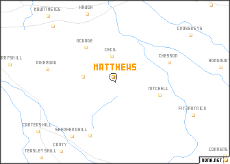 map of Matthews