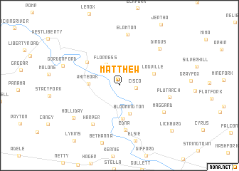 map of Matthew