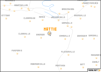 map of Mattie