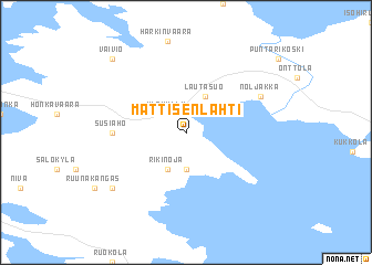 map of Mattisenlahti