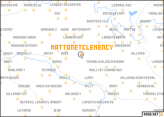 map of Matton-et-Clémency