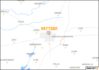 map of Mattoon