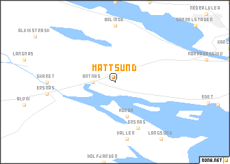 map of Måttsund