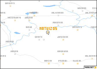 map of Matuizos