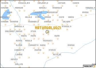 map of Matundaludzi