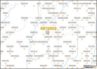 map of Matunko