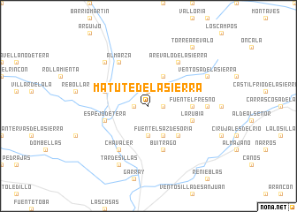 map of Matute de la Sierra