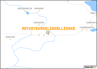 map of Matveyeva Sel\