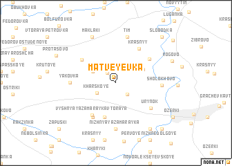 map of Matveyevka